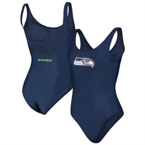 Womens G-III 4Her by Carl Banks Scarlet Seattle Seahawks Making Waves One-Piece Swimsuit