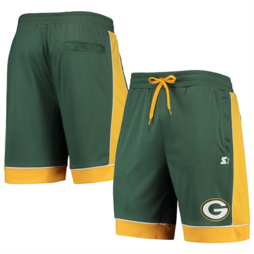 Mens Starter Green/Gold Green Bay Packers Fan Favorite Fashion Shorts
