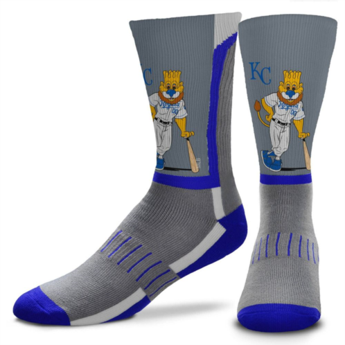 Unbranded Mens For Bare Feet Kansas City Royals Mascot Snoop V-Curve Crew Socks