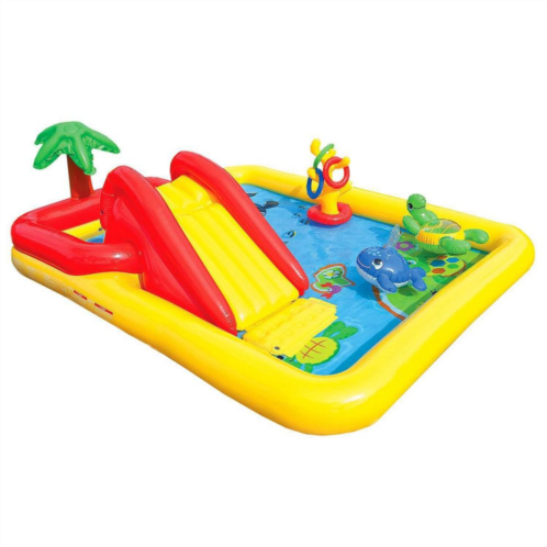 Intex 100 x 77 Inflatable Ocean Play Center Kids Backyard Kiddie Pool & Games
