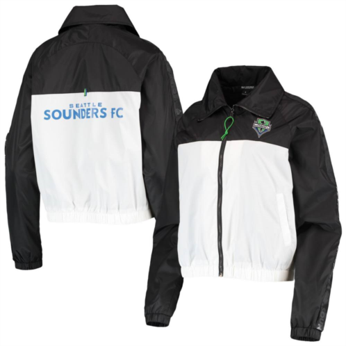 Womens The Wild Collective Black Seattle Sounders FC Anthem Full-Zip Jacket
