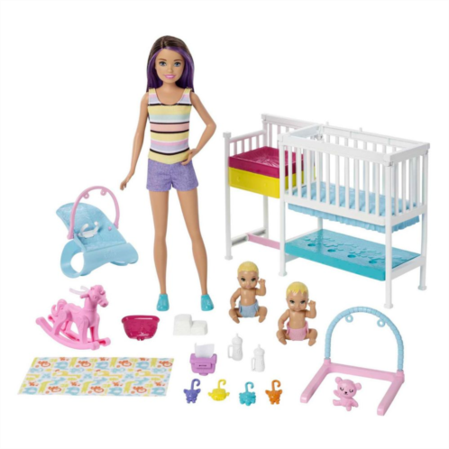 Barbie Skipper Babysitters Inc. Nap ‘n Nurture Nursery Dolls and Playset
