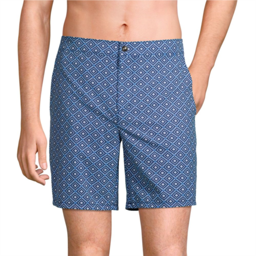 Big & Tall Lands End 7-in. Sunset Swim Trunks