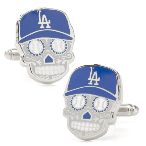 Mens Cuff Links, Inc. LA Dodgers Sugar Skull Cuff Links