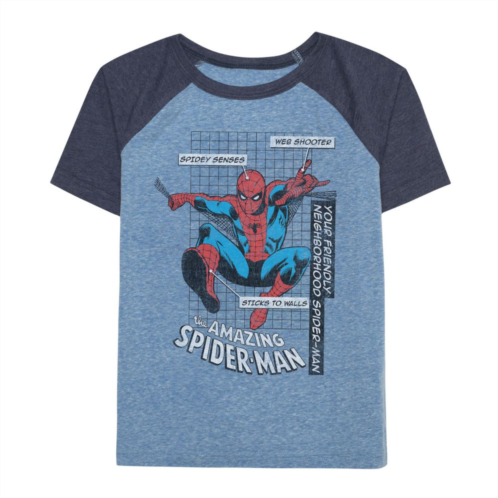 Boys 4-12 Jumping Beans Marvel Spider-Man Old School Short Raglan Sleeve Graphic Tee