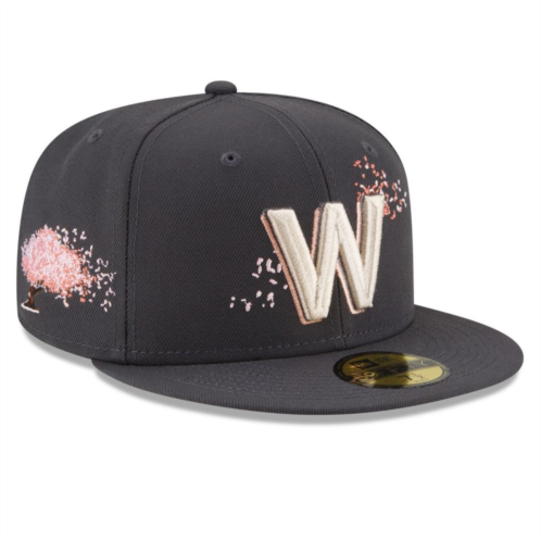 Mens New Era Graphite Washington Nationals 2022 City Connect 59FIFTY Fitted Hat