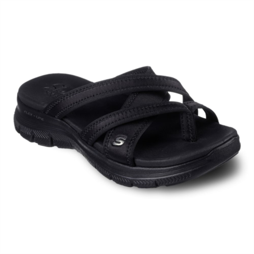 Skechers Flex Appeal 4.0 Start Up 3.0 Womens Strappy Slide Sandals