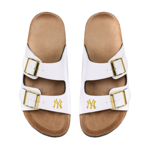 Unbranded Womens FOCO New York Yankees Double-Buckle Sandals