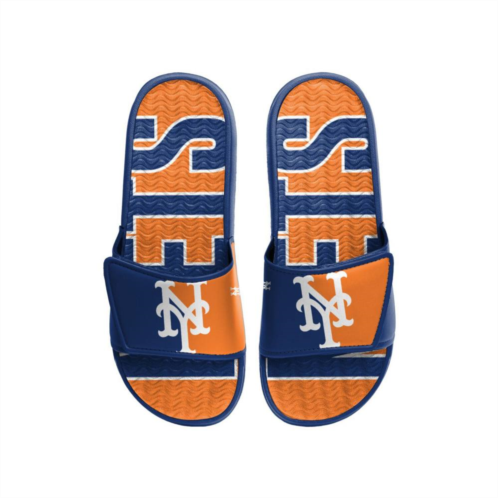 Unbranded Mens FOCO New York Mets Logo Gel Slide Sandals