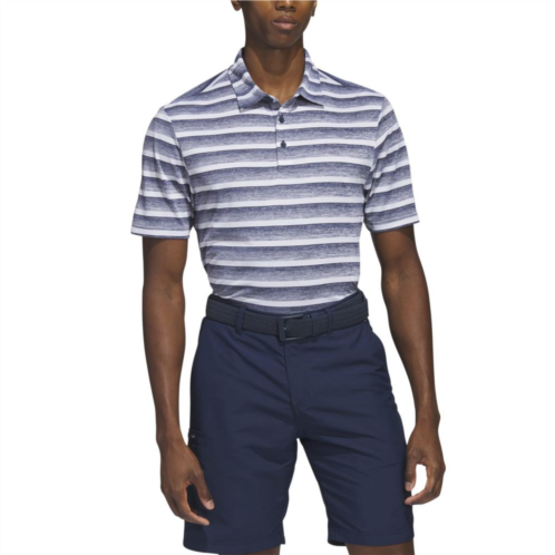 Mens adidas Two Color Stripe Golf Polo