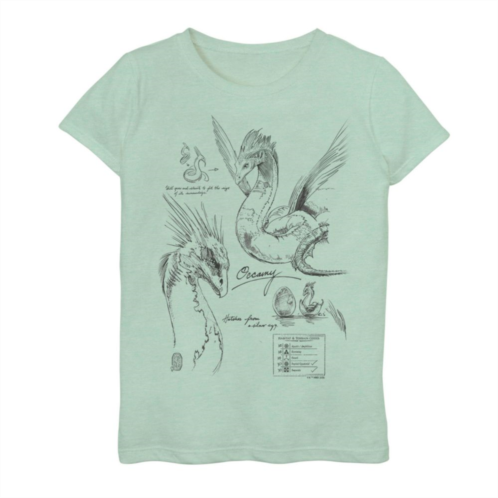 Harry Potter Girls 7-16 Fantastic Beasts Occamy Sketch Graphic Tee