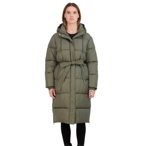 Womens Sebby Collection Long Puffer Jacket