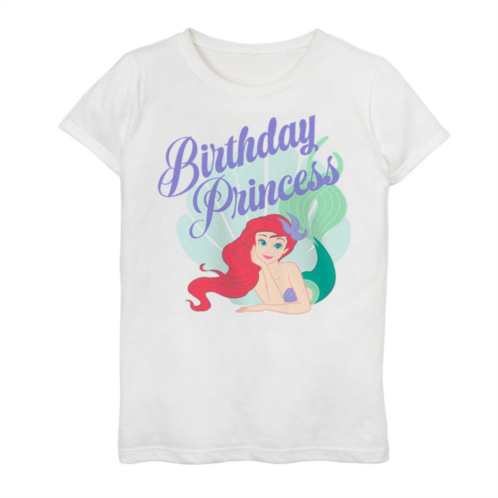 Licensed Character Disneys The Little Mermaid Girls 7-16 Ariel Birthday Princess Graphic Tee