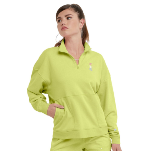 Womens Champion Campus French Terry Quarter-Zip Pullover