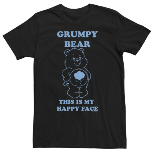 Licensed Character Big & Tall Care BearsGrumpy Bear This Is My Happy Face Tee