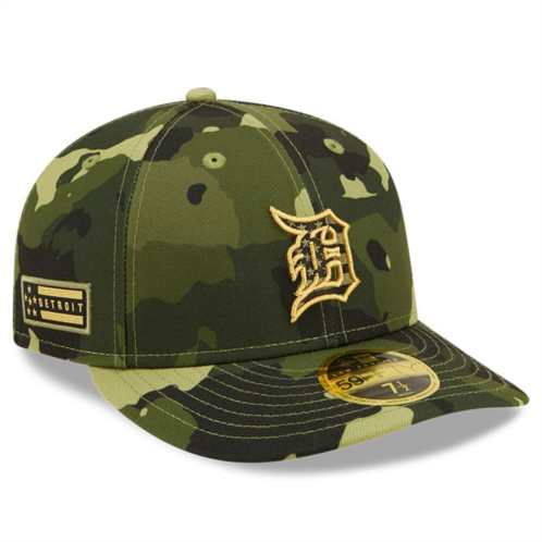 Mens New Era Camo Detroit Tigers 2022 Armed Forces Day On-Field Low Profile 59FIFTY