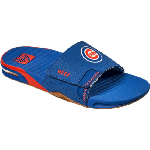 Mens REEF Chicago Cubs Fanning Slide Sandals
