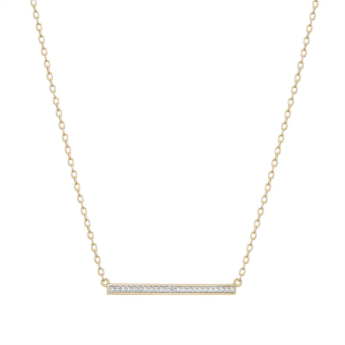 Sarafina Diamond Accent Bar Necklace
