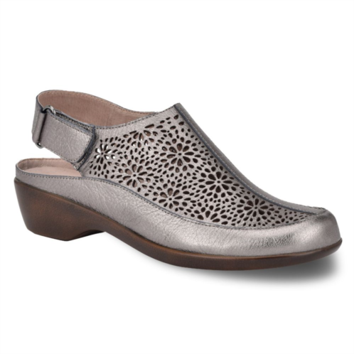 Easy Spirit Dawn Womens Perforated Leather Slingback Mules