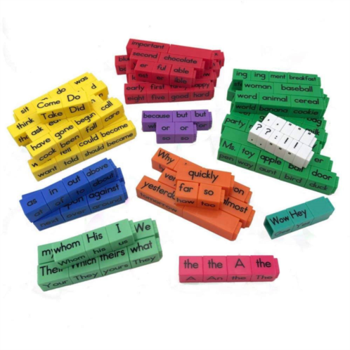 hand2mind Reading RodsSentence Construction Cubes, Set of 156