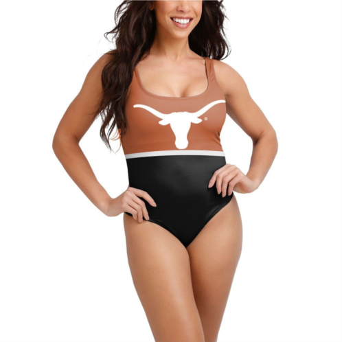 Unbranded Womens FOCO Texas Orange Texas Longhorns One-Piece Bathing Suit