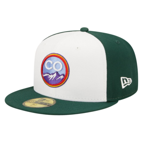 Mens New Era White Colorado Rockies 2022 City Connect 59FIFTY Fitted Hat