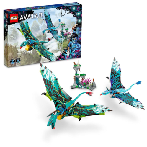 LEGO Avatar Jake & Neytiris First Banshee Flight 75572 Building Toy Set (572 Pcs)