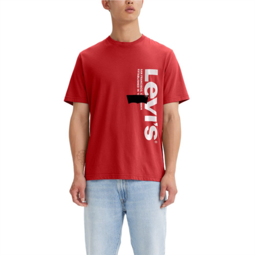 Mens Levis Relaxed-Fit Graphic Tee