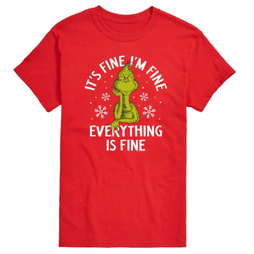 Licensed Character Big & Tall Dr. Seuss Grinch Im Fine Tee