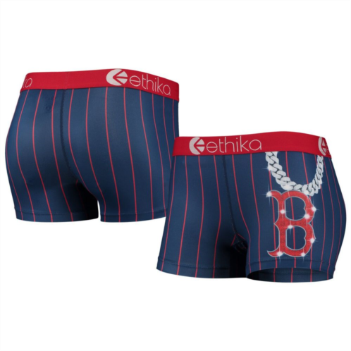 Womens Ethika Navy Boston Red Sox Slugger Shorts
