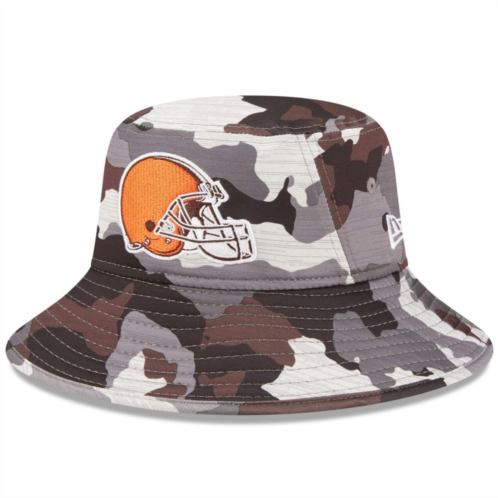 Mens New Era Camo Cleveland Browns 2022 NFL Training Camp Official Bucket Hat