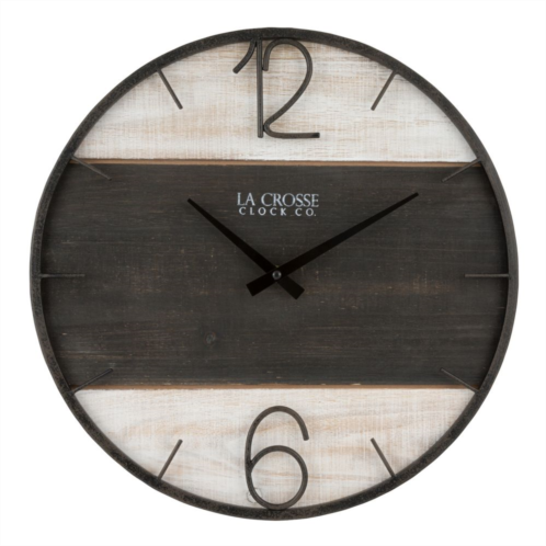 La Crosse Technology 404-4040 16-Inch Ironwood Quartz Wall Clock