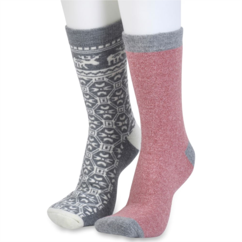 Womens GaaHuu 2 Pack Cushioned Thermal Socks