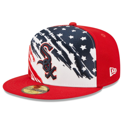 Mens New Era Red Chicago White Sox 2022 4th of July On-Field 59FIFTY Fitted Hat