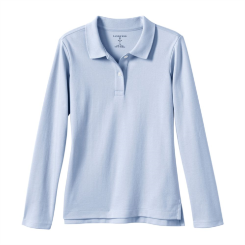 Girls 2-20 Lands End School Uniform Feminine Fit Interlock Polo Shirt