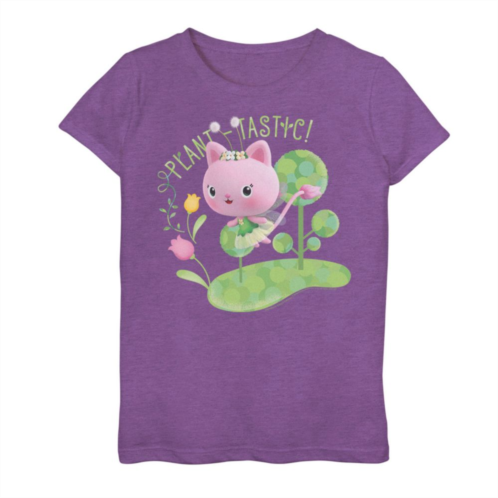 Licensed Character Girls 7-16 Gabbys Dollhouse Kitty Fairy Plant-Tastic! Graphic Tee