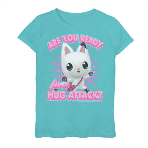 Licensed Character Girls 7-16 Gabbys Dollhouse Pandy Paws Hug Attack Graphic Tee