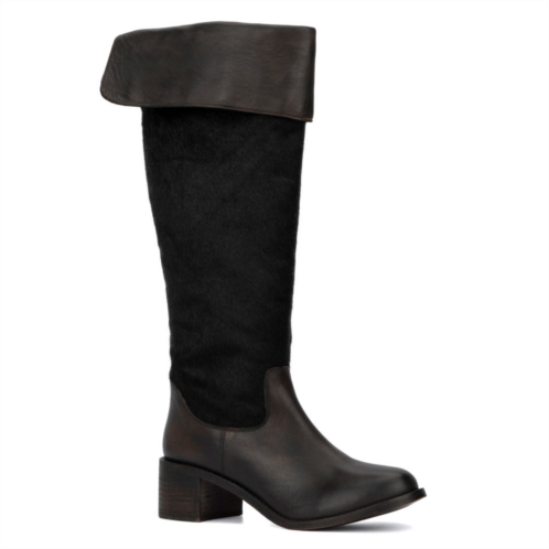 Vintage Foundry Co. Anastasia Womens Leather Knee-High Boots