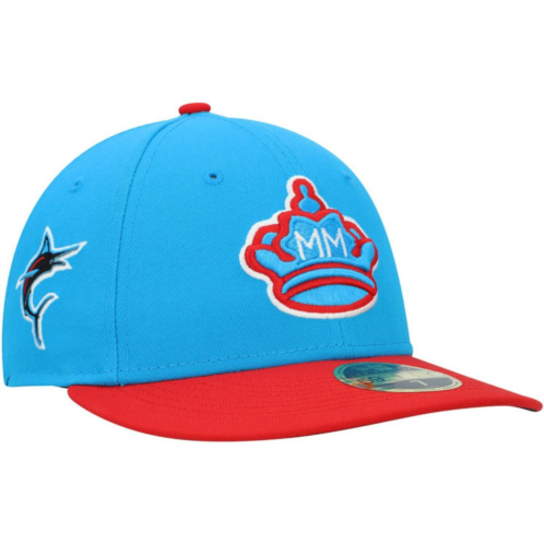 Mens New Era Blue/Red Miami Marlins City Connect 59FIFTY Fitted Hat