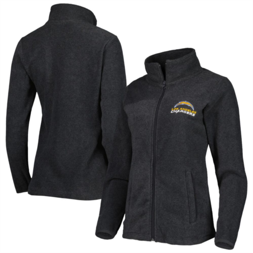 Womens Dunbrooke Charcoal Los Angeles Chargers Hayden Polar Full-Zip Jacket