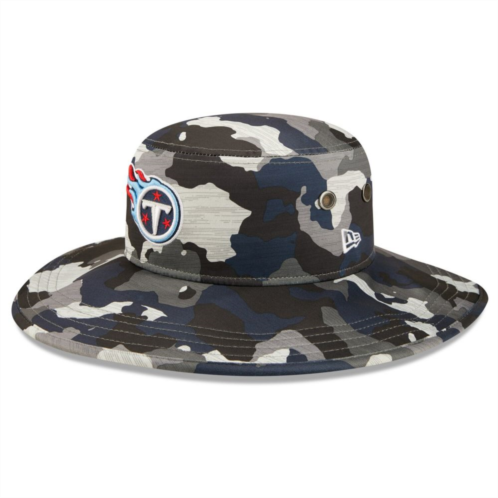 Mens New Era Camo Tennessee Titans 2022 NFL Training Camp Official Panama Bucket Hat