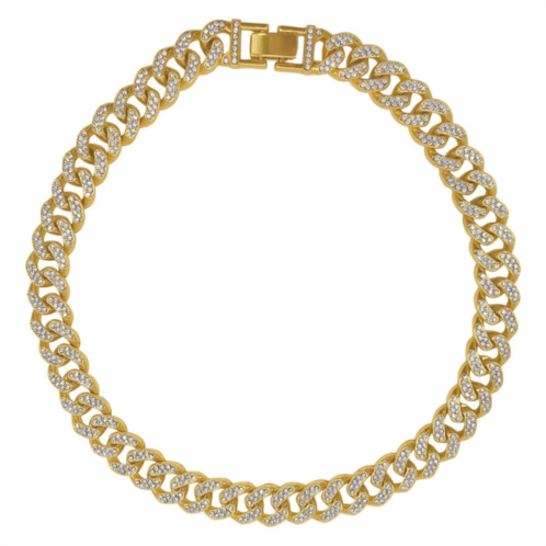 Adornia Cubic Zirconia Flat Curb Chain Necklace