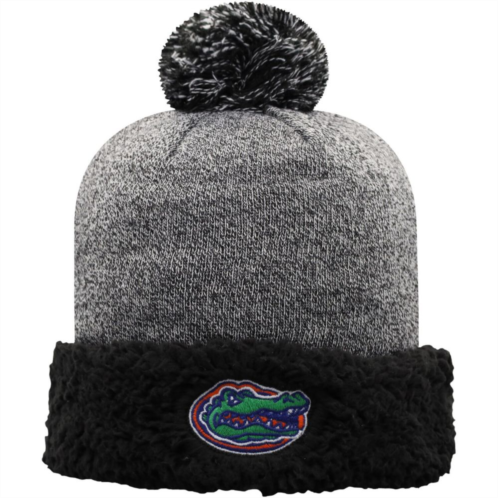 Womens Top of the World Black Florida Gators Snug Cuffed Knit Hat with Pom