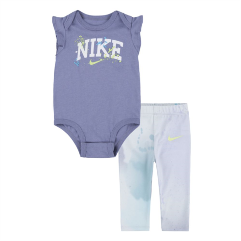 Baby Girl Nike Just DIY It Bodysuit & Leggings Set