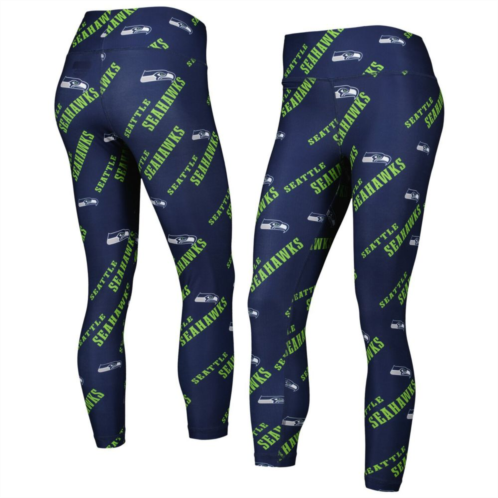 Unbranded Womens Concepts Sport College Navy Seattle Seahawks Breakthrough Allover Print Lounge Leggings