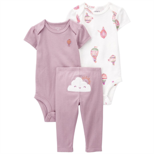 Baby Girl Carters Cloud Bodysuits & Pants Set
