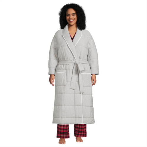 Plus Size Lands End Quilted Long Robe