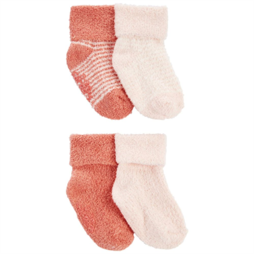 Baby Girl Carters 4-Pack Foldover Chenille Socks