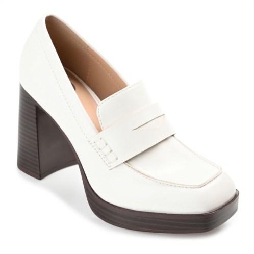 Journee Collection Ezzey Womens Heeled Loafers