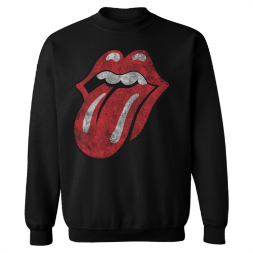 Licensed Character Mens Rolling Stones Distressed Tongue Sweatshirt